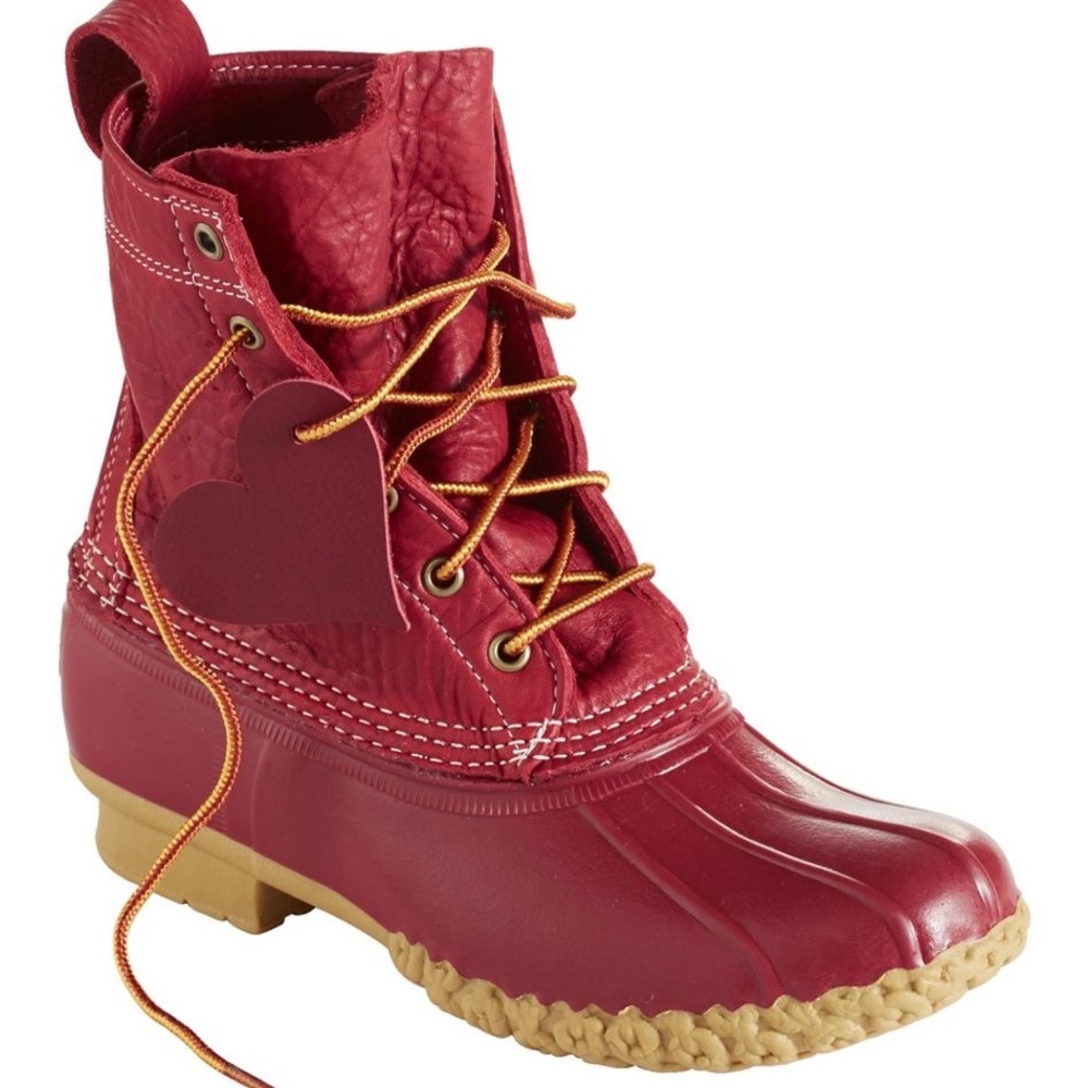 Women's Limited-Edition L.L.Bean Rain Boots 8" Heart NIB SZ 6